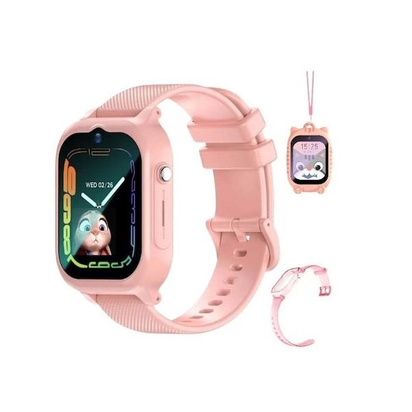 Αδιάβροχο Παιδικό Smartwatch 4G με Εντοπισμό GPS LBS και Βιντεοκλήσεις - Awei H29 - Ροζ 51530314