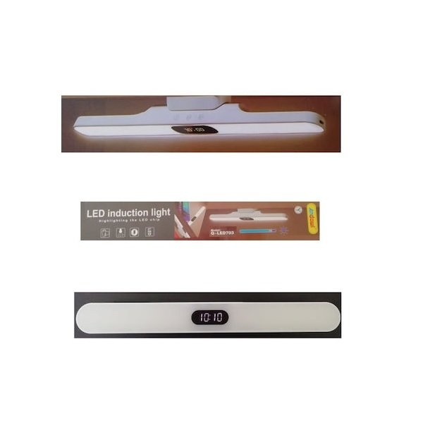 Andowl Q-LED703 Επαναφορτιζόμενο LED Φωτιστικό για Ντουλάπες με Μπαταρία, Φωτοκύτταρο και Αυτοκόλλητο Τοποθέτησης 51164694