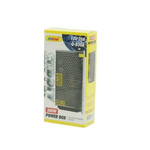 Τροφοδοτικό LED Ισχύος 300W με Τάση Εξόδου 12V Q-D20A Andowl 31342896