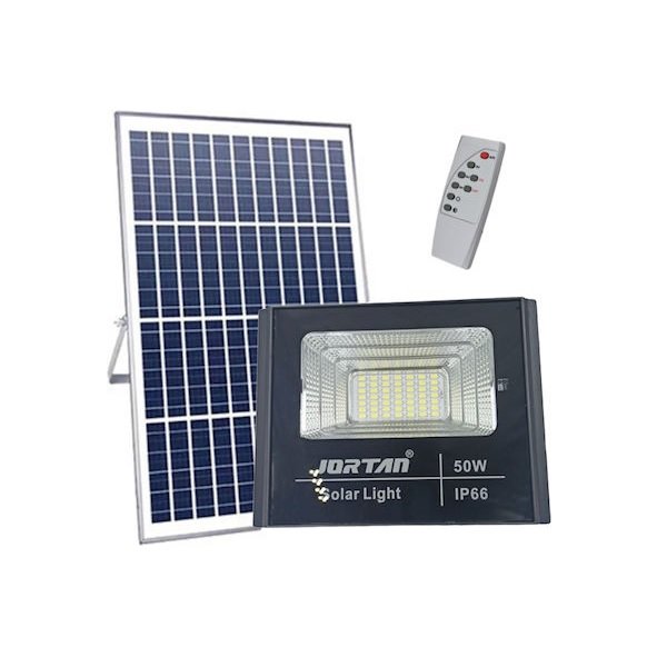18 Στεγανός Ηλιακός Προβολέας LED 50W Ψυχρό Λευκό 6500K με Τηλεχειριστήριο IP66 RL-JT-BJ50W-TZ 40699150