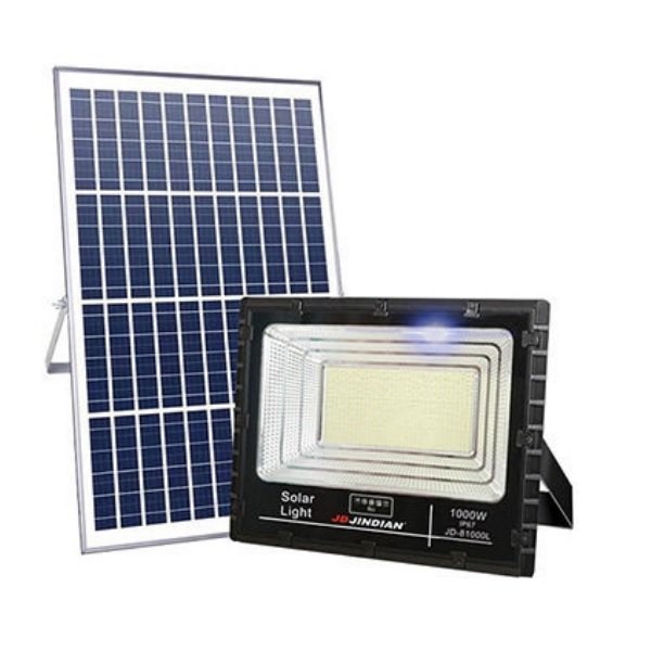 19 Ηλιακός Προβολέας LED 1000W Ψυχρό Λευκό 6500K με Τηλεχειριστήριο 32372822