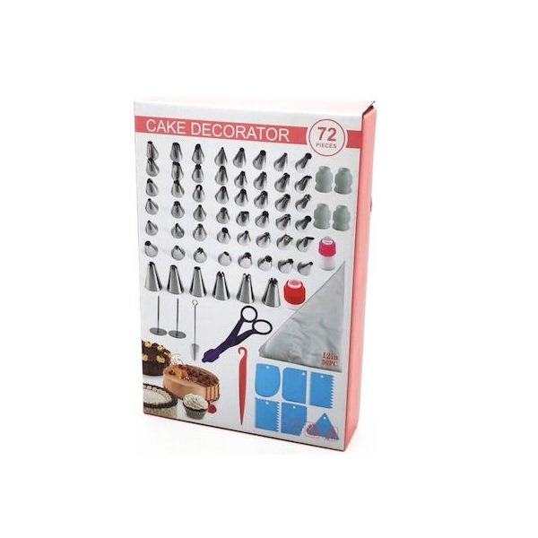 Σετ Κορνέ Ζαχαροπλαστικής Μεταλλικό 72τμχ 6543333 50435308