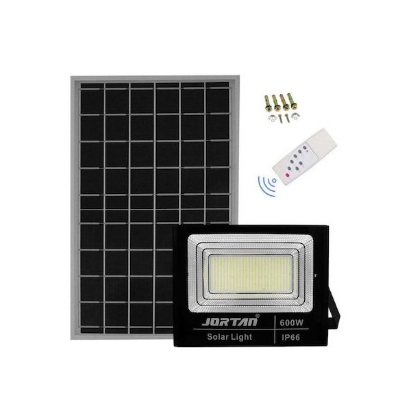 15 Jortan Στεγανός Ηλιακός Προβολέας LED 600W Ψυχρό Λευκό με Τηλεχειριστήριο IP66 JT-BJ600W 48932712