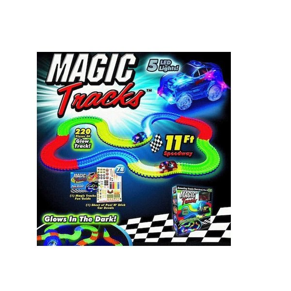 Αυτοκινητόδρομος Και αυτοκινητάκι με Led Φώς 220τεμ - Magic Track 60321-220-51337575
