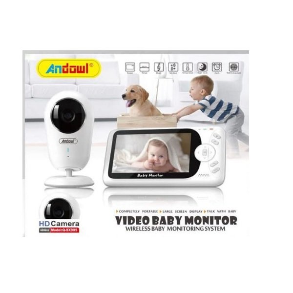 22 Andowl Q-SX905 Ασύρματη Ενδοεπικοινωνία Μωρού με Κάμερα & Οθόνη 4.3" & Αμφίδρομη Επικοινωνία Κωδικός: 51815038