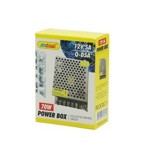 Τροφοδοτικό LED Ισχύος 70W με Τάση Εξόδου 12V Q-D5A Andowl
