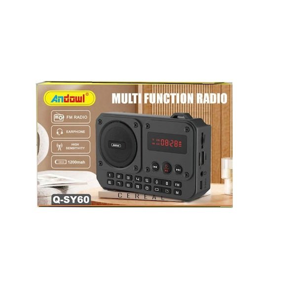 Andowl Q-SY60 Επιτραπέζιο Ραδιόφωνο Σκούρο Γκρι 52596182