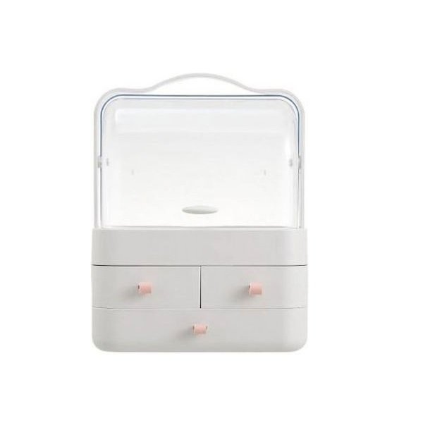 Θήκη Οργάνωσης Καλλυντικών με 3 Συρτάρια Λευκό  49082749