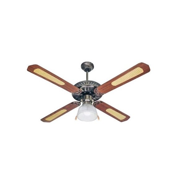 Hoomei HM-8580 Ανεμιστήρας Οροφής 125cm με Φως και Τηλεχειριστήριο Καφέ 41660470