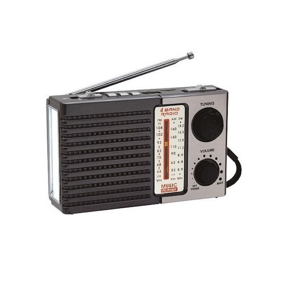 HMIK MK-918 Retro Φορητό Ραδιόφωνο Επαναφορτιζόμενο Γκρι 35490123