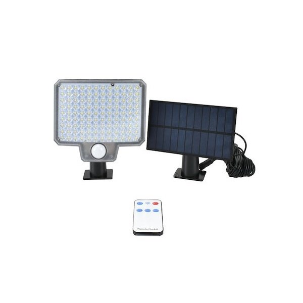 27 Επιτοίχιο Ηλιακό Φωτιστικό Ψυχρό Λευκό 6500K με Τηλεχειριστήριο IP65 000-230-12148 46944643