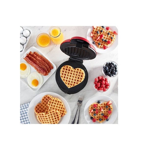 Mini Βαφλιέρα σε Σχήμα Καρδιά 350W 105623 48775624