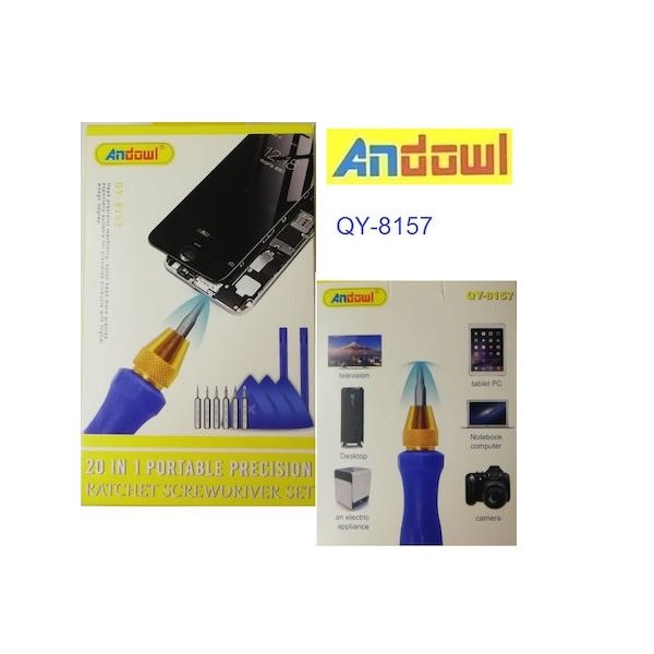 Andowl QY-8157 Σετ 20 Μαγνητικά Κατσαβίδια Ακριβείας Κωδικός: 52169109