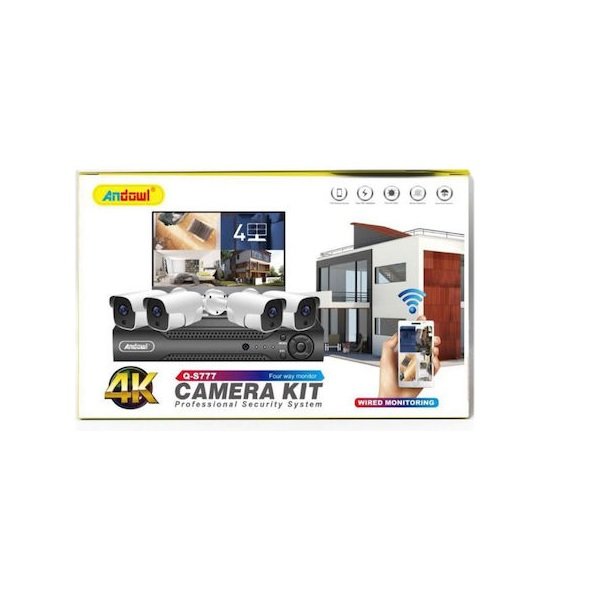 Andowl Q-S777 Ολοκληρωμένο Σύστημα CCTV με 4 Κάμερες 45200050