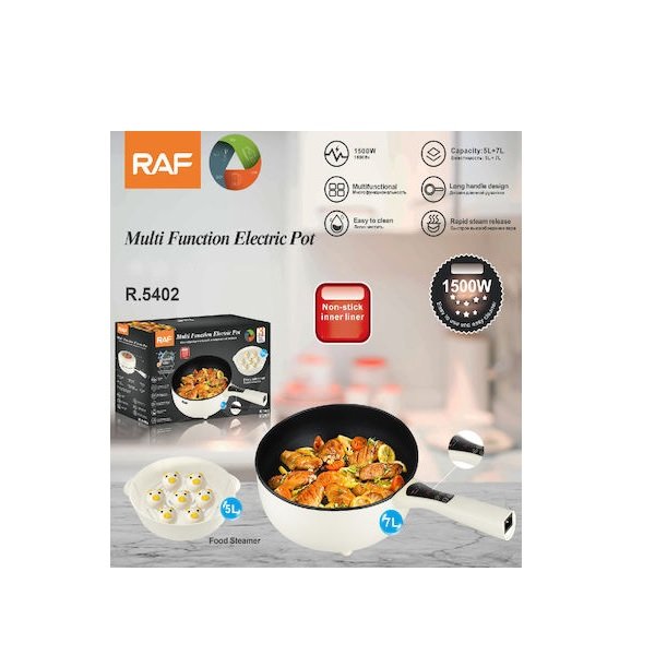 Raf R.5402 Πολυμάγειρας 1500W με Χωρητικότητα 7lt Μαύρος 53155023