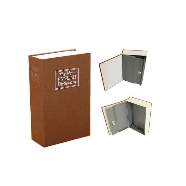 Βιβλίο Χρηματοκιβώτιο Με Κλειδαριά Καφέ 03004BKS50CL 49207193