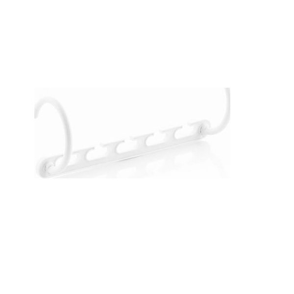 Κρεμάστρα Ρούχων σε Λευκό Χρώμα 8τμχ 28536305