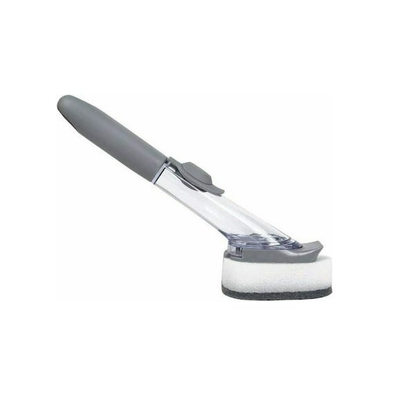 on-16140 Πλαστική Βούρτσα Καθαρισμού με Λαβή για Πιάτα Γκρι 24526469