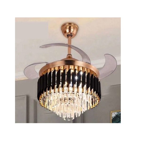 Πολυέλαιος LED Ø42cm με Κρύσταλλα Χρυσός KLN-240211 53929528