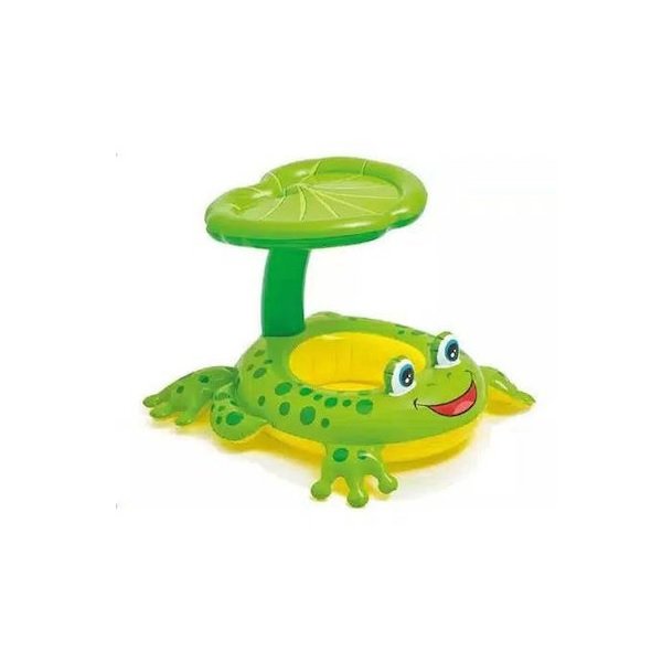 Βρεφικό Σωσίβιο Swimtrainer με Σκίαστρο για 1-3 Ετών Πράσινο Βάτραχος 28852434
