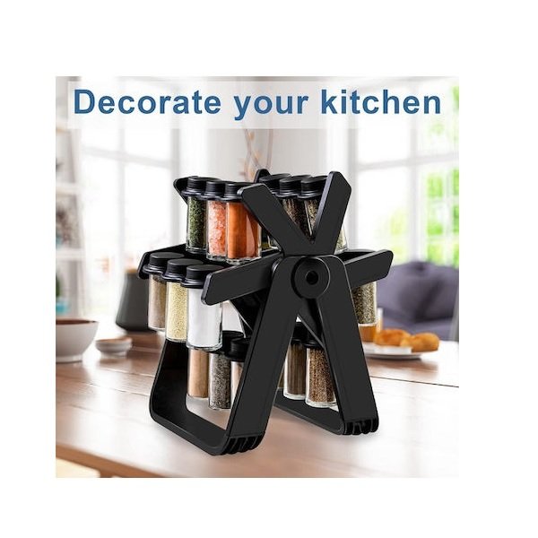 Θήκη Μπαχαρικών Γυάλινη Μαύρη 299090 52155047