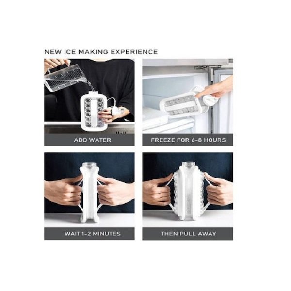 Φορητή Πτυσσόμενη Παγοθήκη Σφαίρα Λευκή KY-CC-15476-12 54146116