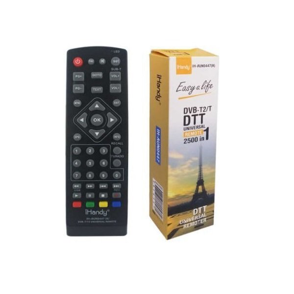 37 Universal Τηλεχειριστήριο Dvb-t2 Aun0447 για Ψηφιακούς Δέκτες Κωδικός: 54134618