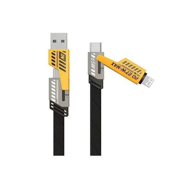 Awei USB to Type-C / Lightning Cable Μαύρο (CL-226) 54561264