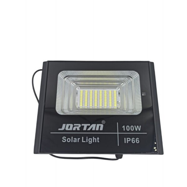 Στεγανός Ηλιακός Προβολέας LED 100W Ψυχρό Λευκό 6500K με Τηλεχειριστήριο IP66 JT-BJ100W-TZ - OEM
