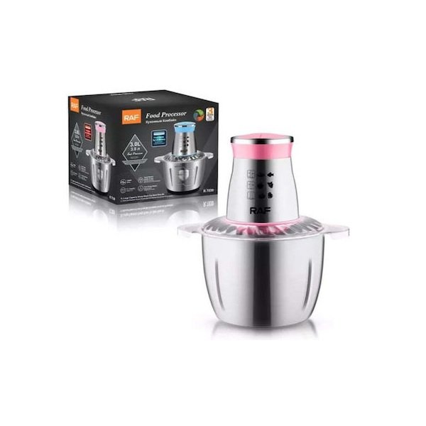 Raf Πολυκόπτης Multi 1000W με Δοχείο 3lt Ροζ R-7030 51964094