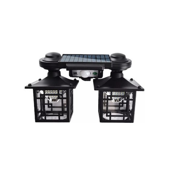 13 JD-2219 Επιτοίχιο Ηλιακό Φωτιστικό Φανάρι 50W 500lm Ψυχρό Λευκό 6500K με Αισθητήρα Κίνησης 180012 39883970