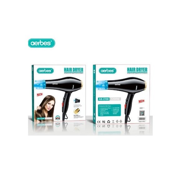 Aerbes Πιστολάκι Μαλλιών 3200W AB-CF08 50845411