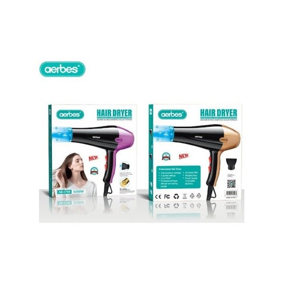 Aerbes Πιστολάκι Μαλλιών 3200W AB-CF06 50845472