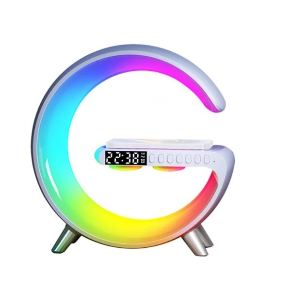 Andowl Επιτραπέζιο Ψηφιακό Ρολόι με Ξυπνητήρι, Ραδιόφωνο και Ασύρματη Φόρτιση Λευκό AN-4APRO 50662610