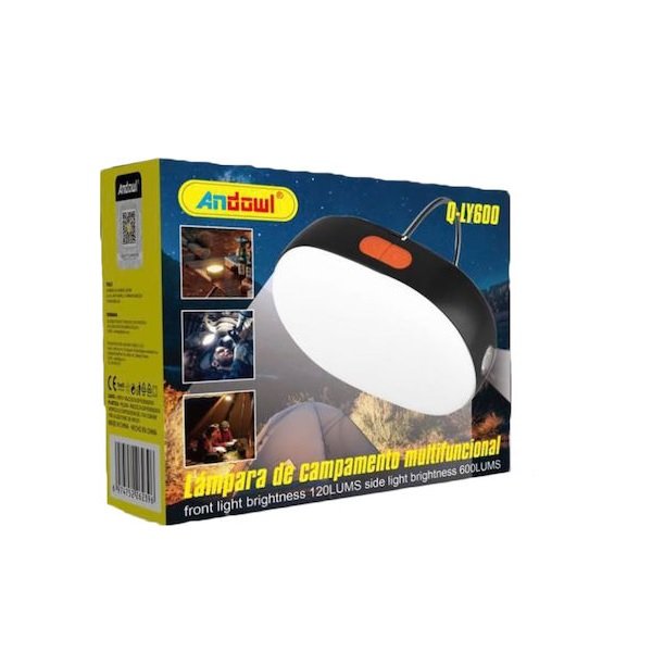 Andowl Q-LY600  Πολυλειτουργικό Φωτιστικό Κάμπινγκ Επαναφορτιζόμενο 49174367