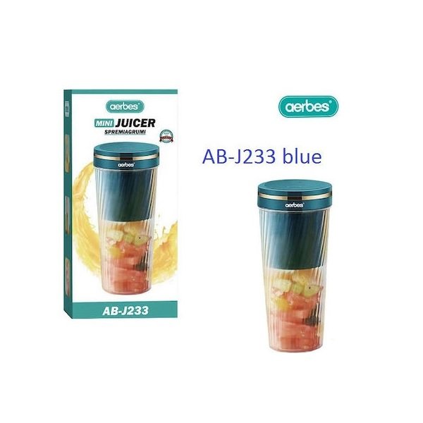 5 AB-J233 Μίνι Μπλέντερ 350ml Μπλε 37324856