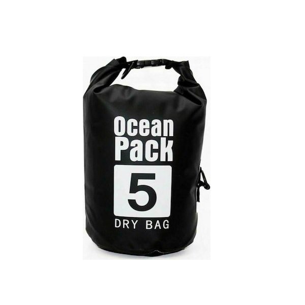 Ocean Pack Ocean Pack Στεγανός Σάκος Ώμου με Χωρητικότητα 5 Λίτρων Μαύρoς 30013013 SPR-OCEAN-MAVRO-5L