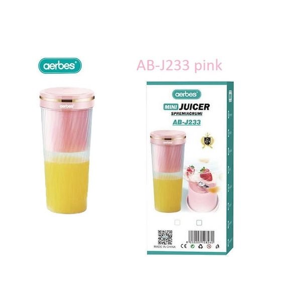 6 AB-J233 Μίνι Μπλέντερ 350ml Ροζ 37324842