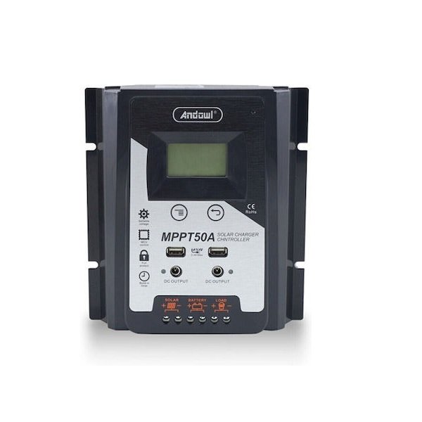 Andowl Ρυθμιστής Φόρτισης MPPT 12V 50A 50775748