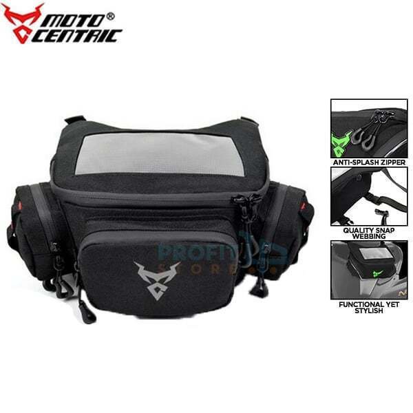 MotoCentric MC-0117 Τσαντάκι Τιμονιού Μοτοσυκλέτας σε Γκρι Χρώμα 40499589