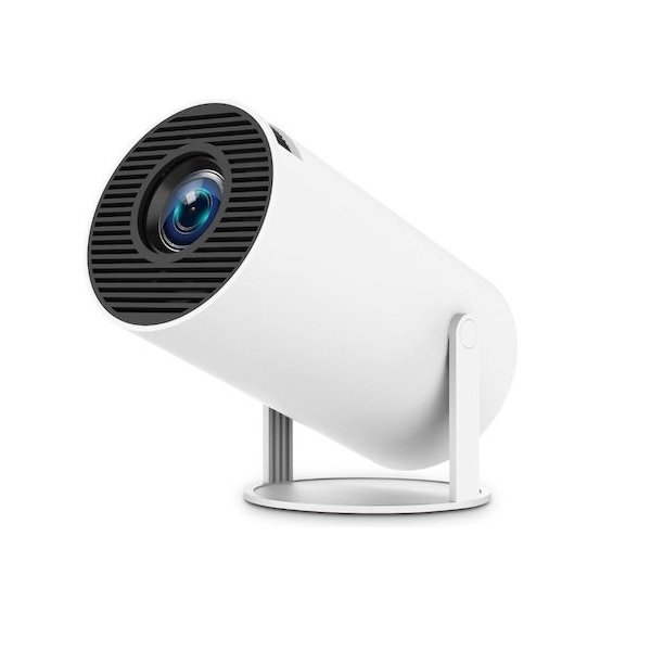 ATC H1 PRO Smart Android Projector HD Λάμπας LED με Wi-Fi και Ενσωματωμένα Ηχεία Λευκός 55007719