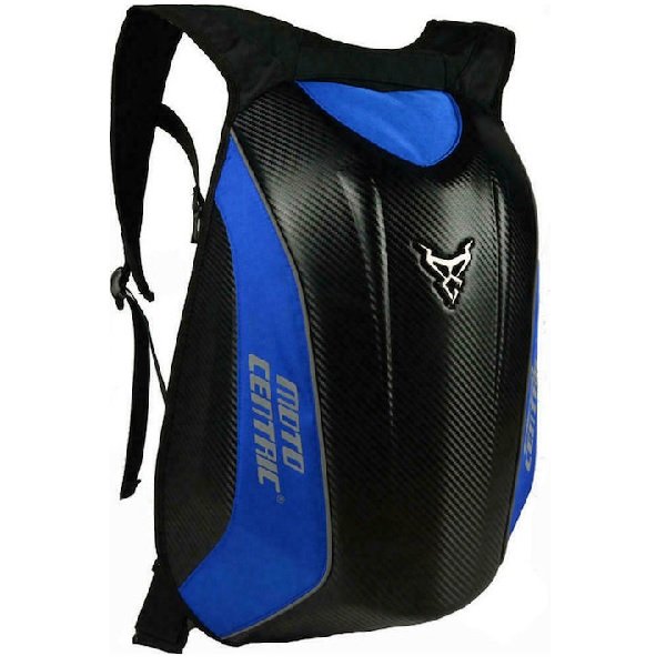 MotoCentric MC-0077 Σακίδιο Πλάτης Αναβάτη Carbon Μπλε 30lt 38235617