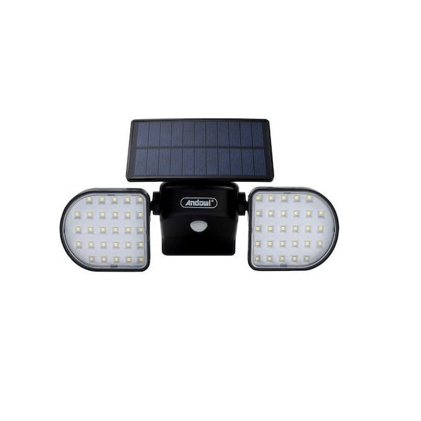 Andowl Q-TY863 Επιτοίχιο Ηλιακό Φωτιστικό 1.5W 270lm Ψυχρό Λευκό 6000K με Αισθητήρα Κίνησης IP65  40742364