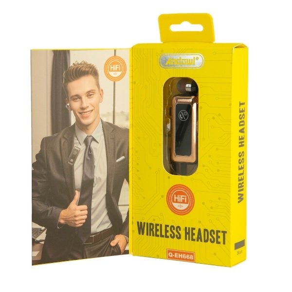Andowl Q-EH668 In-ear Bluetooth Handsfree Ακουστικά Ροζ Χρυσά 55739523