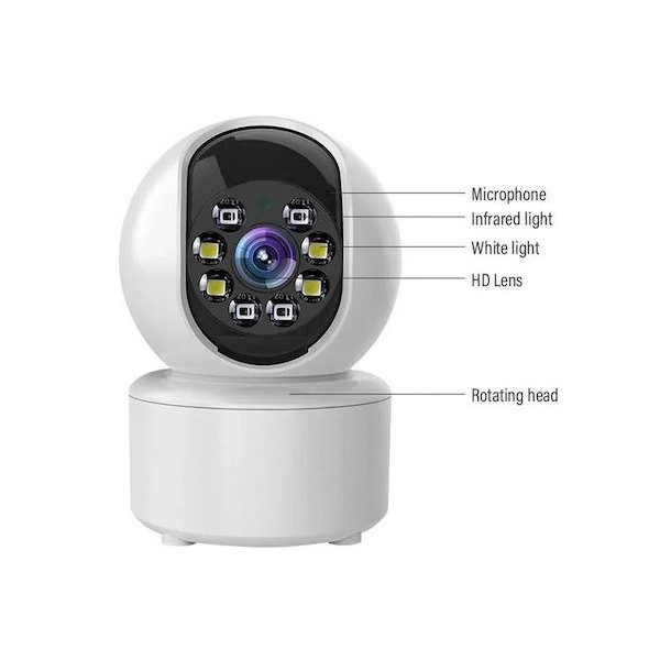 Leewello LW-342 IP Κάμερα Παρακολούθησης Wi-Fi 3MP Full HD+ με Αμφίδρομη Επικοινωνία και Φακό 3.6mm 54966422