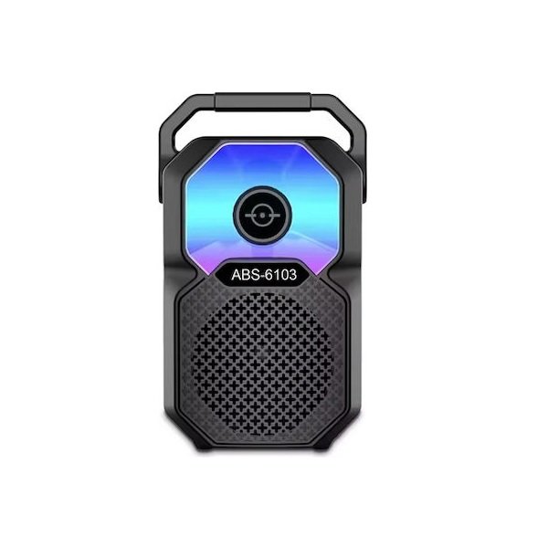 19 Ηχείο με λειτουργία Karaoke σε Μαύρο Χρώμα ABS-6103 54547557