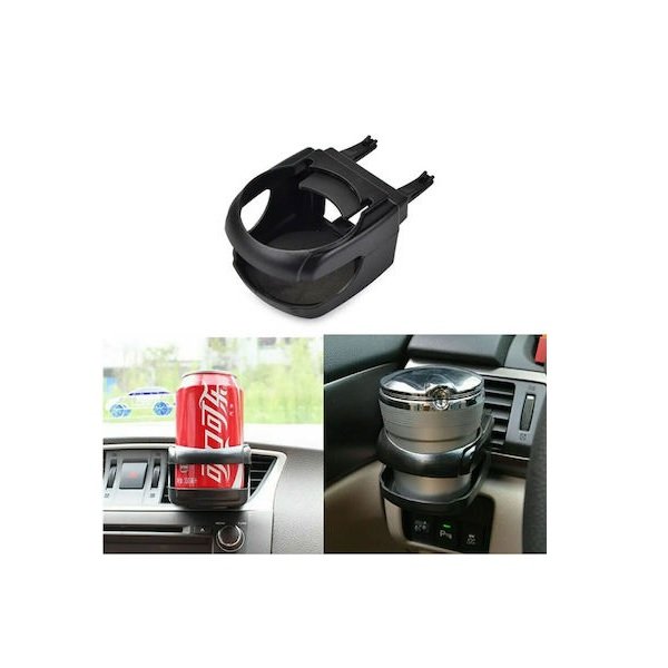 2 PerVoi CTC-843 Ποτηροθήκη Αυτοκινήτου 1 Θέσης για Αεραγωγό σε Μαύρο Χρώμα 51143622