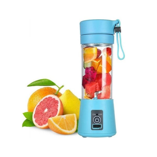 6 HM-03 Mini Μπλέντερ για Smoothies 0.38lt Μπλε 28506817