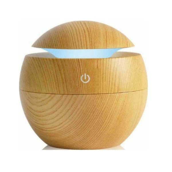 Led Συσκευή Αρωματοθεραπείας Υπερήχων Aroma Humidifiier 006 με Χρονοδιακόπτη Καφέ 150ml 27551828