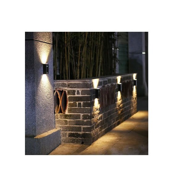 10 Σετ 4 Επιτοίχια Ηλιακά Φωτιστικά Θερμό Λευκό 3000K με Φωτοκύτταρο IP65 000-230-8927 48512419